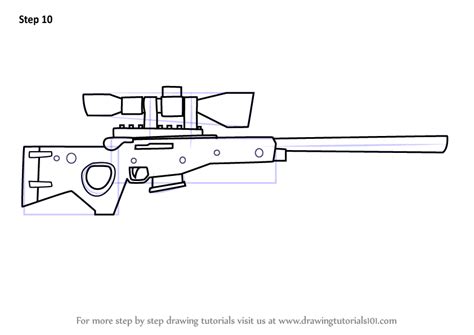 sniper rifle coloring pages