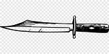 Bowie Blade Dagger Survival Messer Waffe Klinge Werkzeug Pngegg Svgsilh sketch template