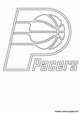Coloring Pages Pacers Indiana Nba sketch template