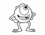 Monsters Inc Coloring Mike Monster Pages Wazowski Clipart Drawing Sulley Disney Kids Color Characters Cartoon Transparent Getdrawings Bestcoloringpagesforkids Book Clipground sketch template