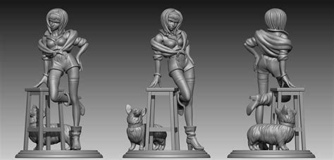 Faye Valentine 3d Model 3d Printable Cgtrader