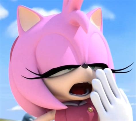 amy is unamused sonic the hedgehog know your meme