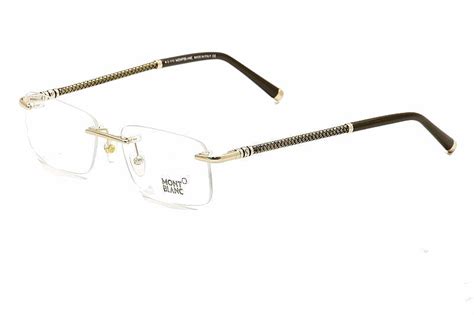 mont blanc men s eyeglasses mb391 mb 391 rimless optical frame
