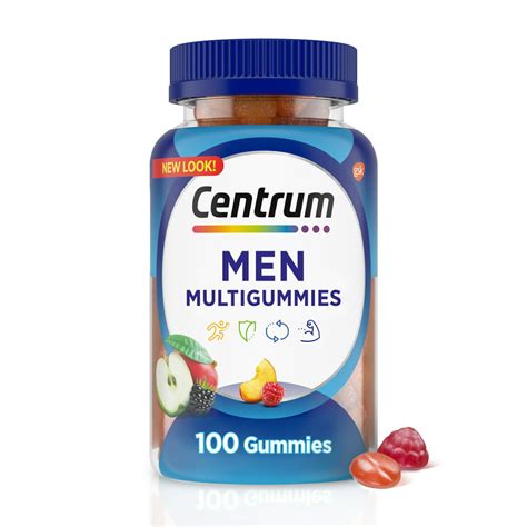 centrum multigummies mens multivitamin supplement gummies assorted