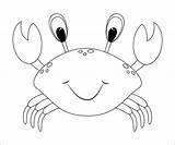 Crab Coloring Verbnow sketch template