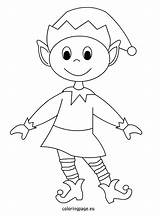 Elf Coloring Christmas Pages Printable Elves Print Shelf Hat Cute Drawing Easy Printables Templates Sheets Colouring Ornaments Template Night Kids sketch template