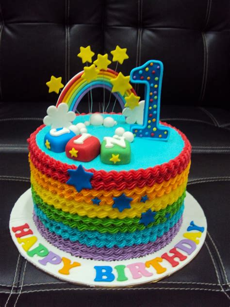 lmis cakes cupcakes ipoh contact   rainbow themed cake