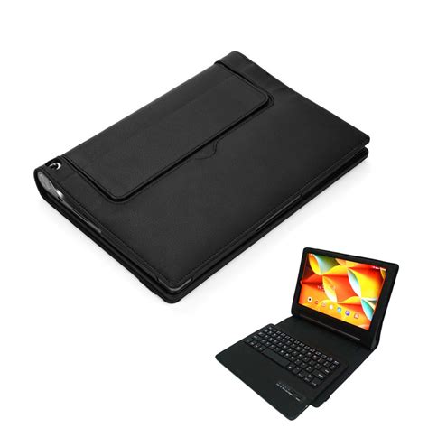 lenovo yoga  yt xf bluetooth keyboard protective pu leather tablet cover case