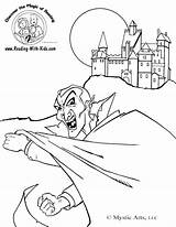 Dracula Coloring Vampire Halloween Pages Castle Sheets Printable Numbers Quotes Adults Quotesgram Popular sketch template