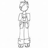 Nutting Toby Cling Doll sketch template