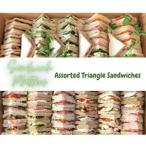 assorted sandwich platter triangle cbd patisserie