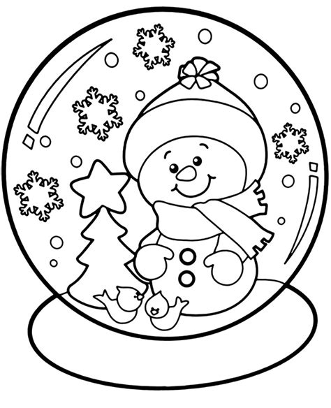 christmas gadget snowball  picture  color  kids