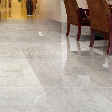 grey glazed polished porcelain flooring tiles  home decoration