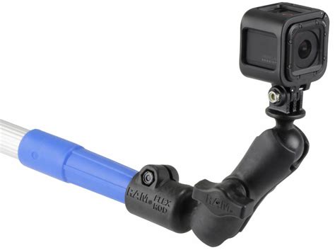 telescoping camera pole kit met gopro hero adapter emountingnl