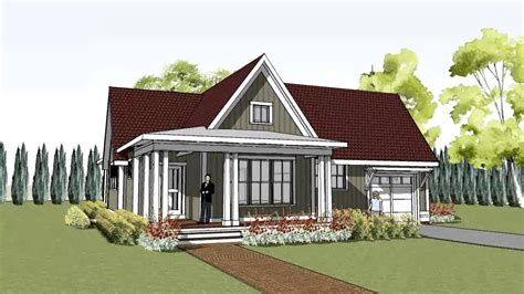 simple  unique cottage house plan  wrap
