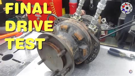 final drive hydraulic motor test youtube