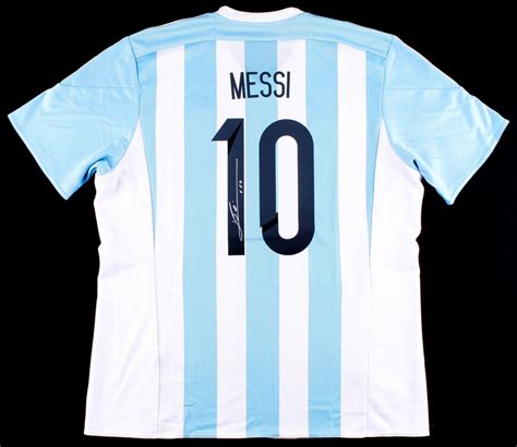 Lionel Leo Messi Signed Argentina Jersey Messi Coa