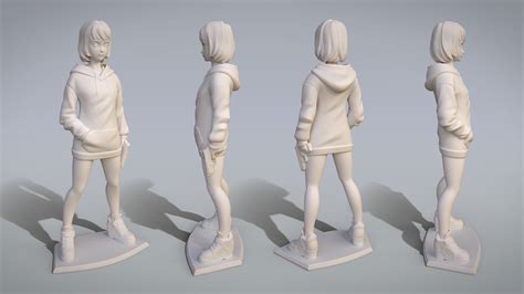 artstation 3d print anime girl resources