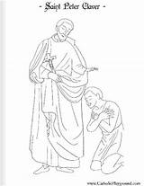 Coloring St Peter Pages Ignatius Antioch Getcolorings Color Catholic Template sketch template