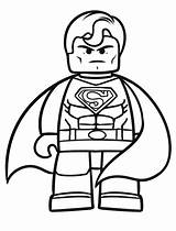 Lego Coloring Pages Superman Kids sketch template