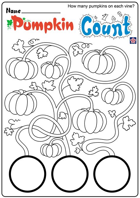 fun   pumpkin worksheets teachersmagcom