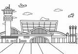 Airport Coloring Pages Supercoloring Printable Airplanes Categories sketch template
