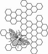 Schablone Biene Urbanthreads Bienenwaben Kritzeleien Honeycomb Zeichnen Stickmuster Crewel Bienen Schablonen Kreativ Hummeln Schaukasten sketch template