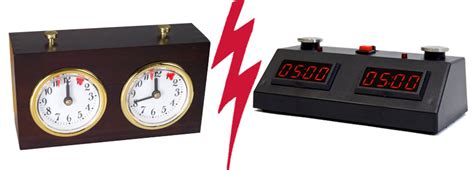 analog chess clocks vs digital chess clocks