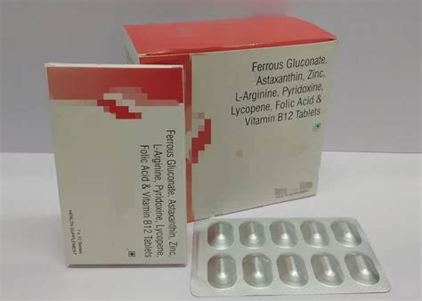 fertimedic  ferrous gluconate mgastaxanthin mgl arginine mg