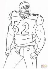 Coloring Nfl Pages Football Lewis Ray Printable Baltimore Ravens Player Tom Brady Drawing Print Sport Jackie Robinson Color Clipart Kids sketch template