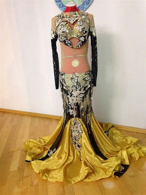 Professional Belly Dance Costume Golden Orchid Etsy In