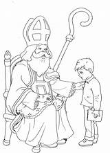 Kleurplaten Sint Sinterklaas sketch template