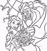 Beast Coloring Beauty Pages Disney Belle Princess Printable Dibujos Sheets Para Colorear Christmas Kleurplaten Beest Het Princesas Presenting Imprimir Getdrawings sketch template
