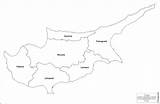 Cyprus Zypern Umriss Harta Cipru Karte Contur Gliederung Sud sketch template