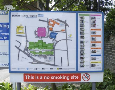 Sheffield Teaching Hospitals Site Map © Terry Robinson