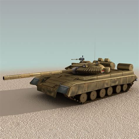 T80 Tank Iraq 3d Model