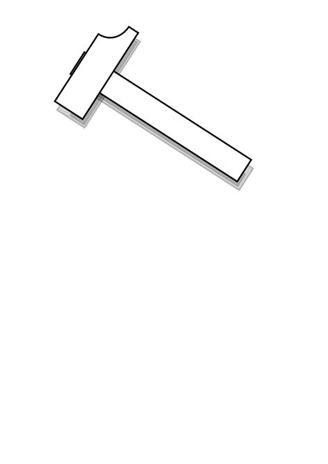 hammer outline clip art  clkercom vector clip art  royalty