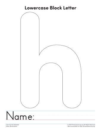 lowercase letter  printable template primarylearningorg