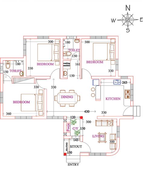budget  bedroom house plan   sqft  courtyard pooja room kerala home planners