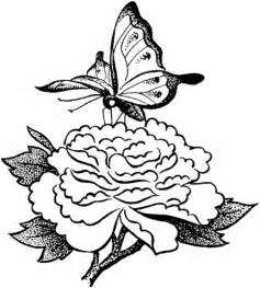 butterfly   flower coloring page supercoloringcom