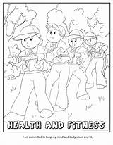 Coloring Pages Fitness Health Physical Getcolorings Color sketch template