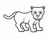 Panther Little Coloring Pages Panthers Coloringcrew sketch template