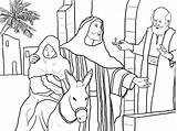 Esel Testament Neues Donkey Nativity Malvorlagen Bibel sketch template