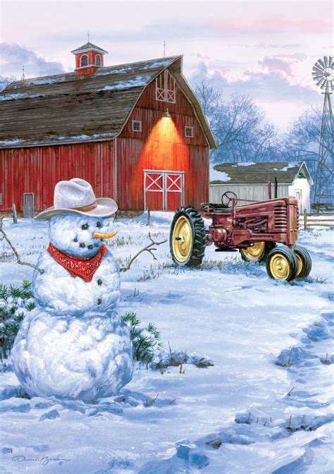 country snowman hautman brothers jigsaw puzzles photo