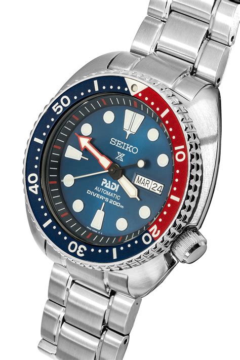seiko srpak prospex padi automatic mens diver  blue red watchobsession