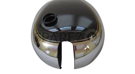 matchless ajs twin   black painted chrome gas fuel tank sparezo