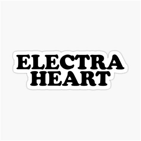 Electra Heart Stickers Redbubble