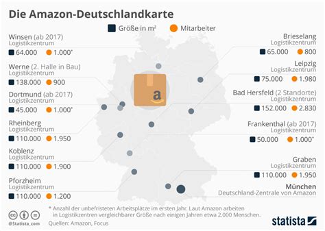 infografik die amazon deutschlandkarte statista