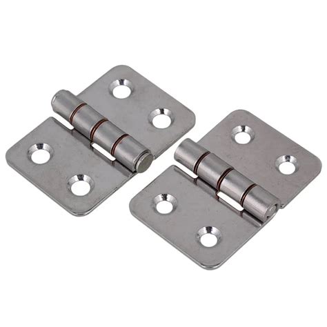 xmm silver  stainless steel door hinges  holes kitchen cabinet door cupboard hinges pack