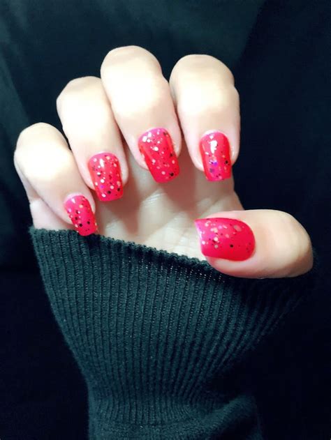 cherry apple red  flint stone nail polish red nails red nail
